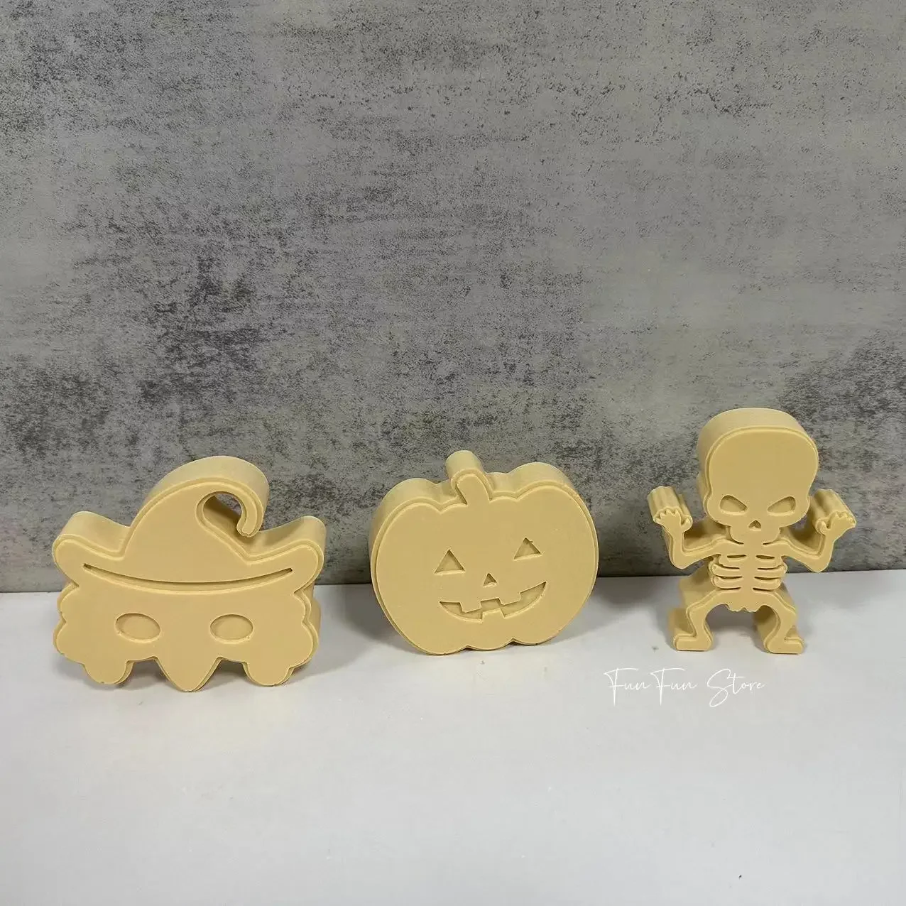 Halloween Series Scented Candle Silicone Mold DIY Cute Cartoon Skull Bat Ghost Diffuser Stone Plaster Drop Glue Making Tool