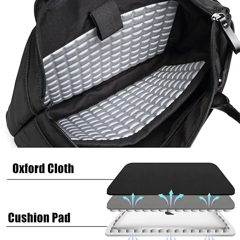 Imagem -02 - Bolsa de Ombro Única para Laptop Pasta de Lazer Slung Air Pro de Dupla Finalidade Bolsa de Computador Macbookpro 14 15.6 16