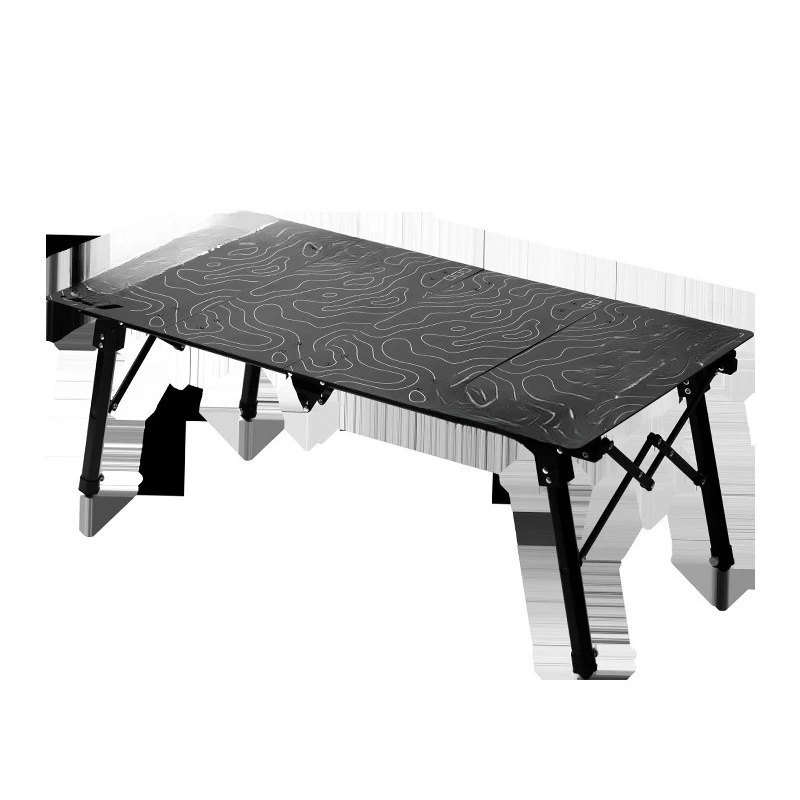

Zebra four-piece table Kutuo outdoor camping black aluminum alloy lifting folding table