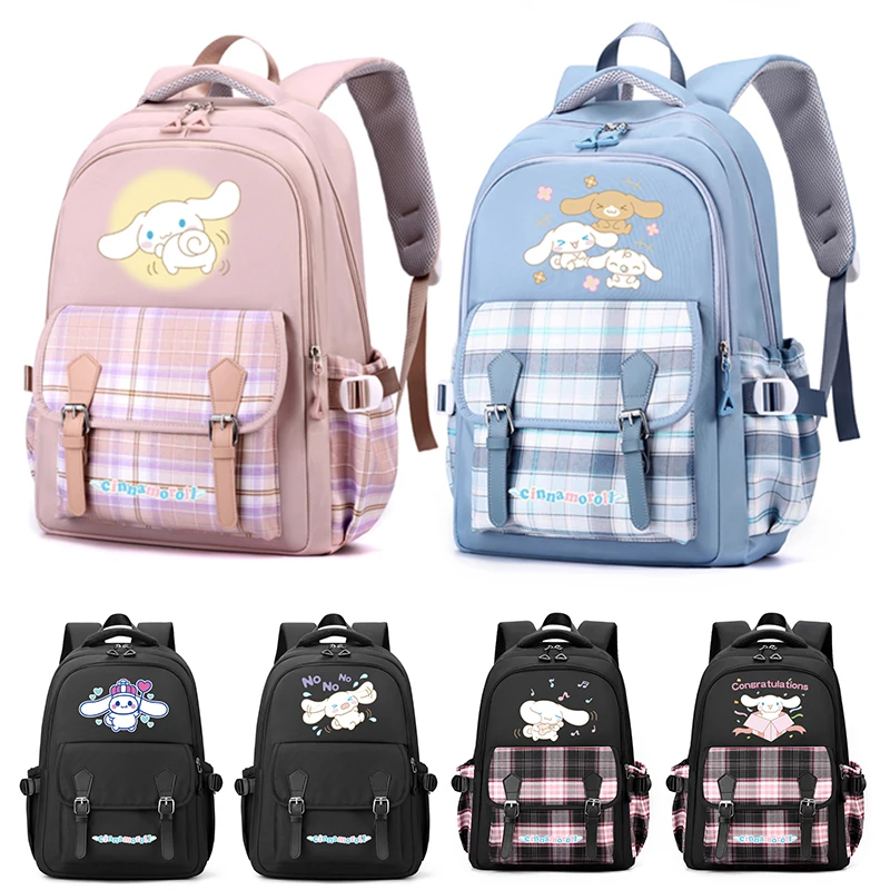 

Cartoon Sanrio Kuromi Cinnamoroll Backpack Teenager Student Back To School Rucksack Girl Boy Knapsack Women Bag Canvas Mochilas