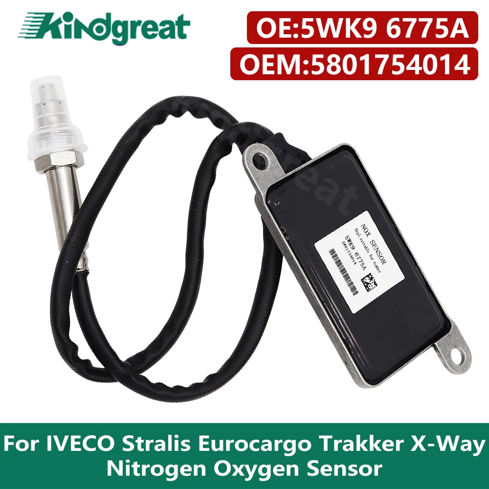 

5WK9 6775A Original New NOX Sensor Nitrogen Oxygen Sensor 5801754014 For IVECO Stralis Eurocargo Trakker X-Way