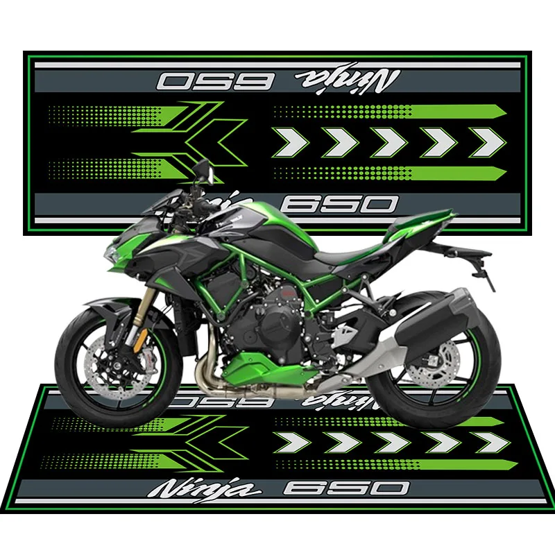 Kawasaki Ninja – tapis d'exposition de Moto, antidérapant, pour Garage, course personnalisée, Parking, imperméable, lavable, pour atelier