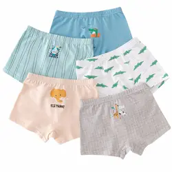 Children's underwear cotton boys and teenagers boxer shorts boxer shorts 5-pack