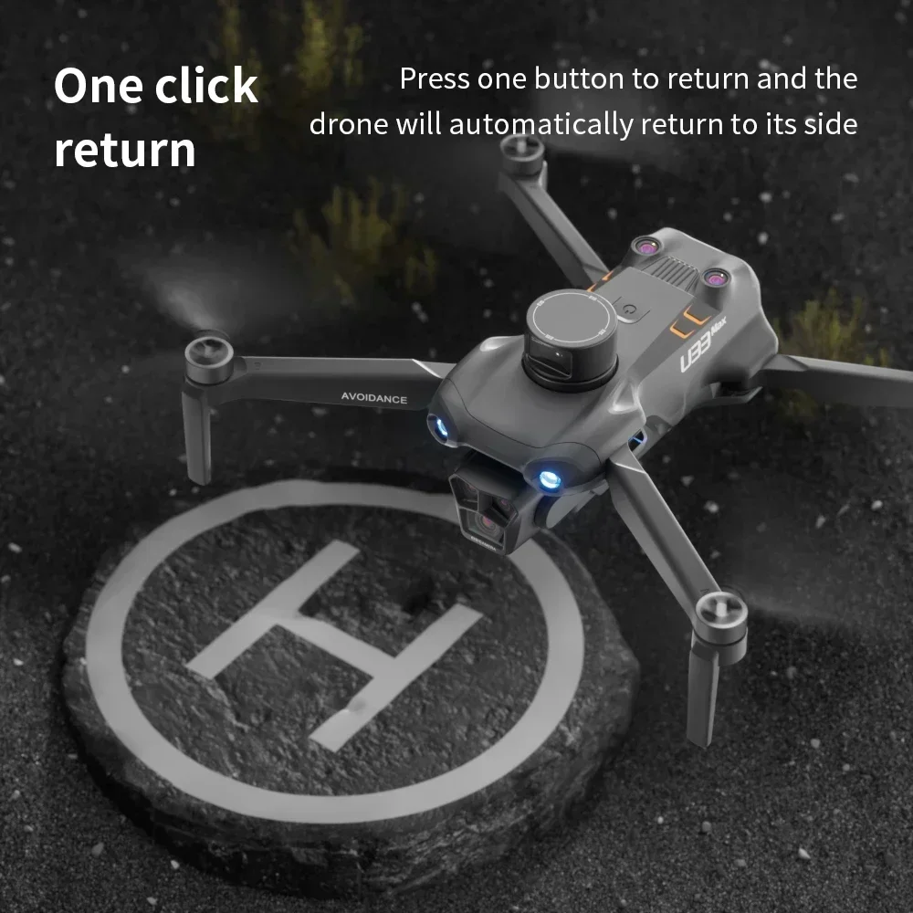 U33 Max Mini Drone Professional 4K HD Camera 5G GPS Laser obstacle avoidance Optical Flow Brushless WIFI RC Quadcopter Dron Toy