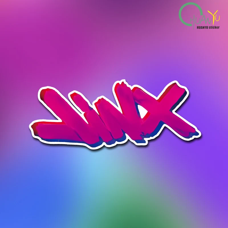 Hollow car sticker jinX English letters explosive leather city graffiti locomotive electric car paint waterproof sticker