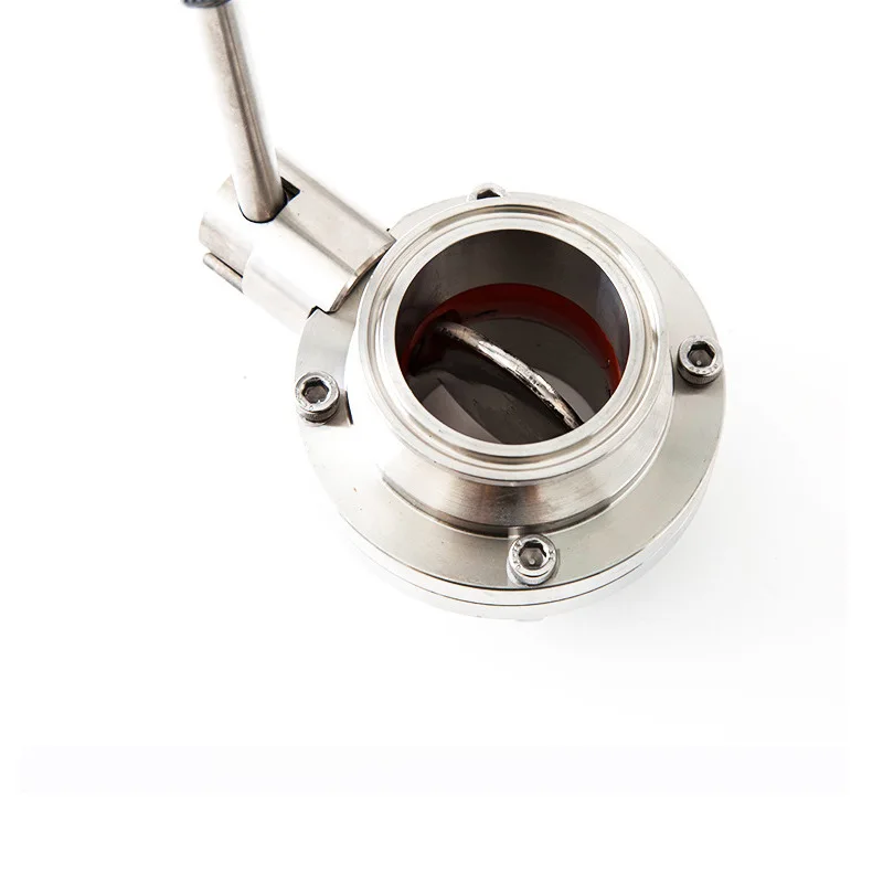 

Ручной дроссельный клапан из нержавеющей стали, быстродействующий, санитарный класс 304, мягкое уплотнение, тяга, ручка, регулируемые аксессуары для клапанов