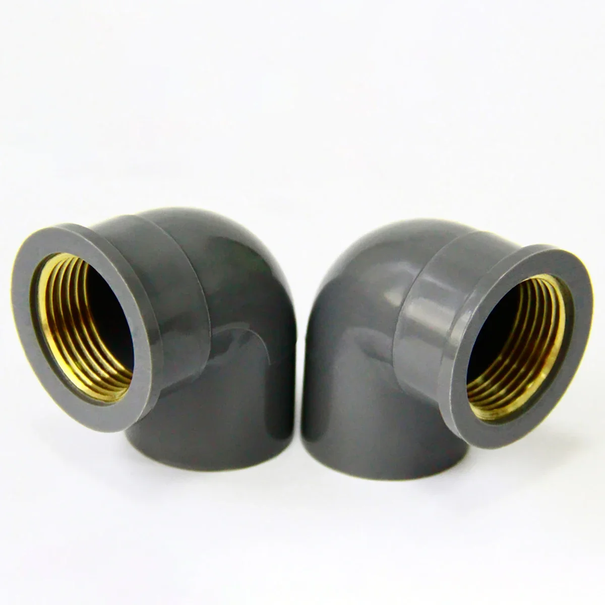 1Pc PVC Brass Elbow Connector 1/2" 3/4" 1" Female Thread to 20 25 32mm Water Pipe Fittings Irrigation Aquarium Fish Tank Adapter