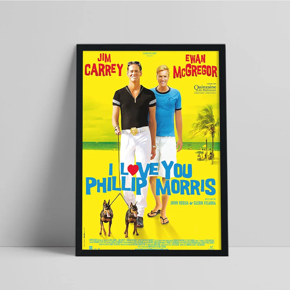 أحبك فيليب موريس السيرة الذاتية أسود كوميدي الدراما فيلم طباعة ملصق فني فيلم حائط لوح رسم صورة ديكور المنزل
