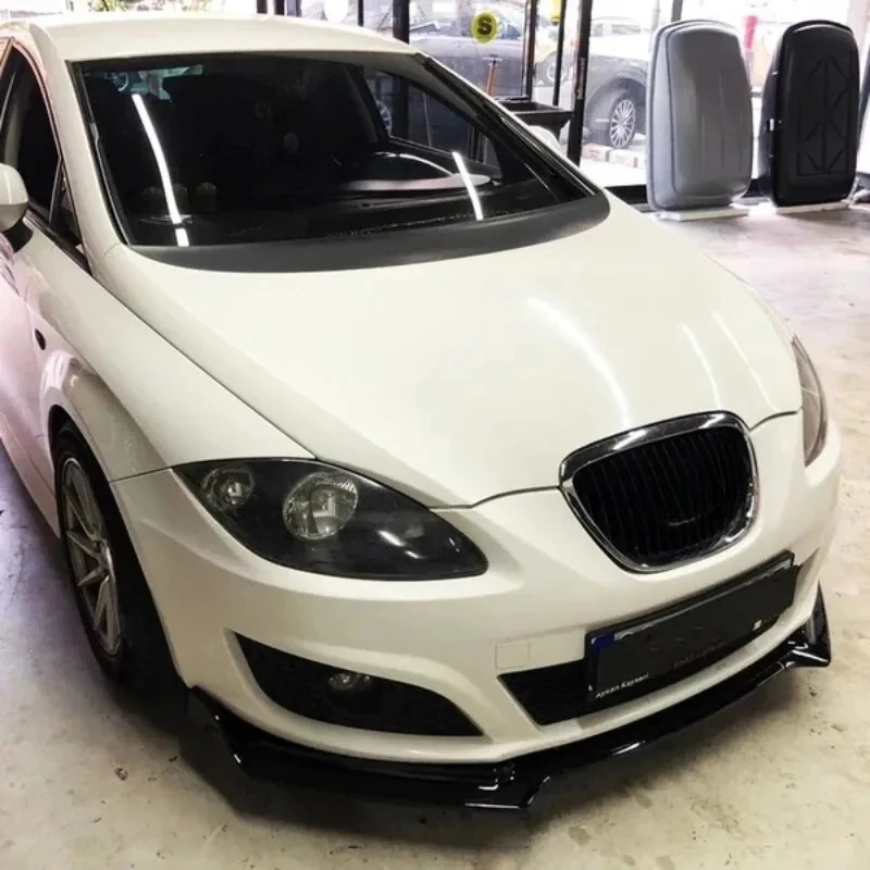 Para Seat Leon Mk2 versión estándar 2009-2012 parachoques delantero de coche alerón divisor parachoques delantero labio barbilla alerón Bodykit adornos