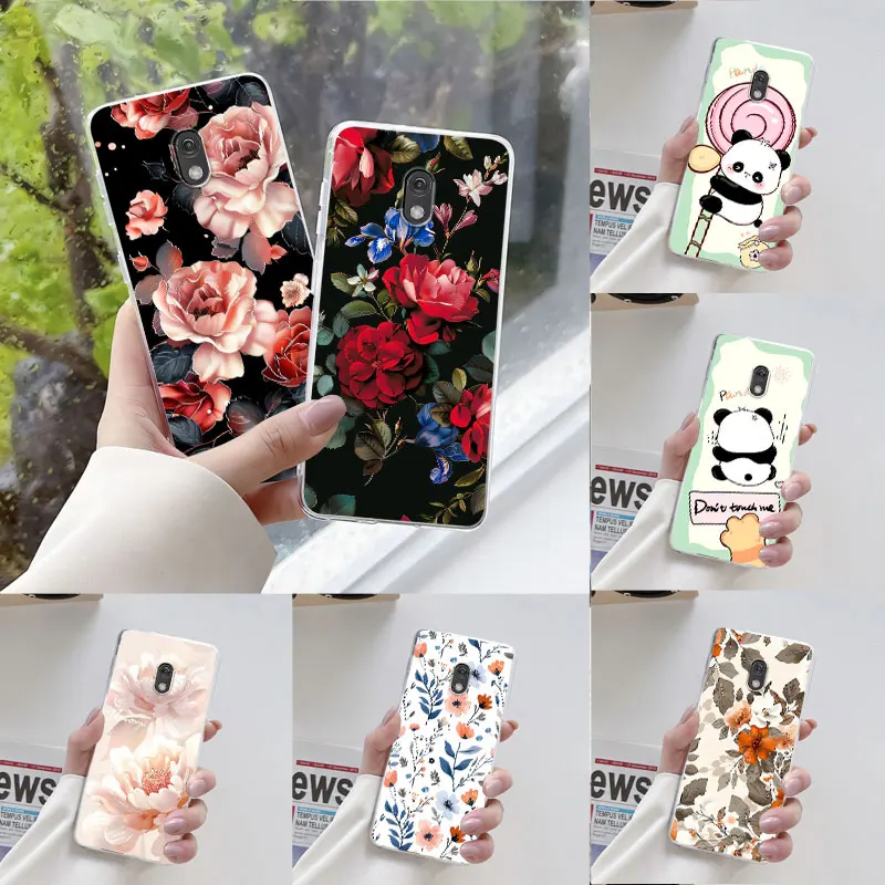 For Nokia 215 220 235 4G 2024 Case New Fashion Floral Soft Silicone TPU Phone Case For Nokia 220 235 215 Back Cover Fundas