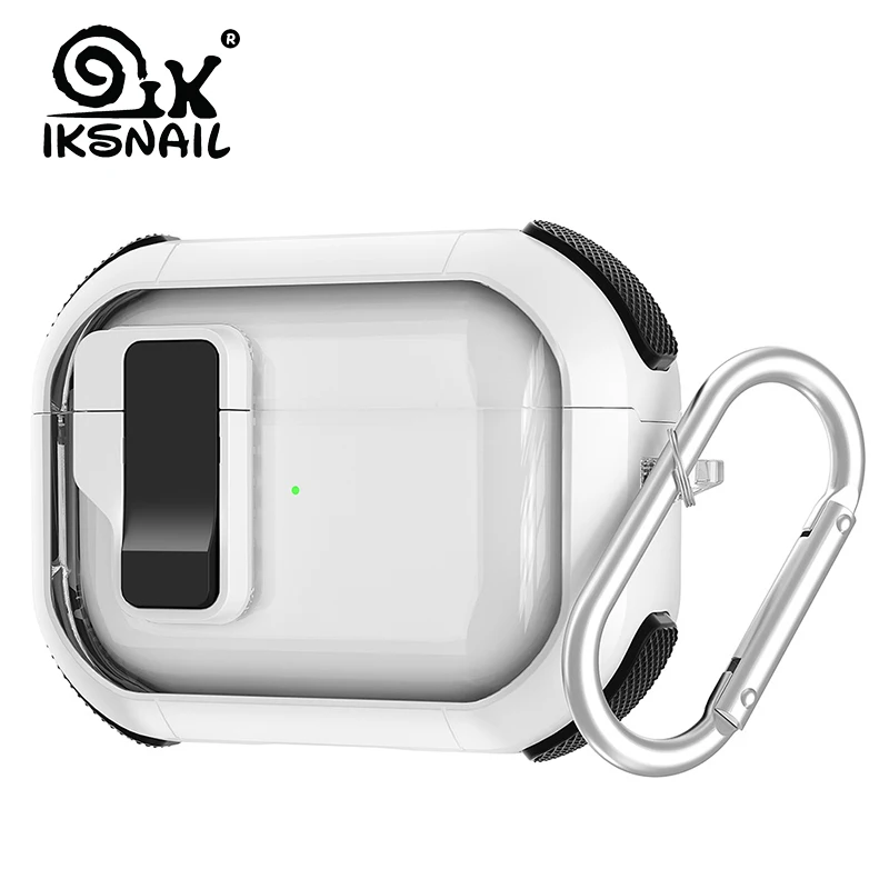 Transparent Clear Case Compatible AirPods Pro 2nd 1st Generation Protective Cover with Switch Apple AirPods 3 2 Charging Cases