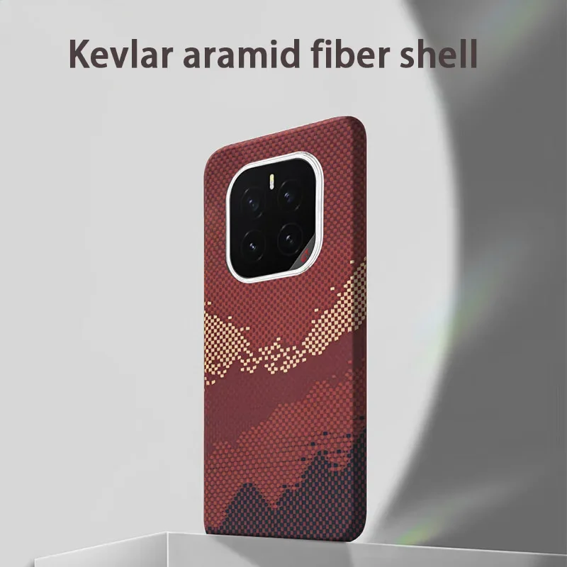 

For Honor GTPro Phone Case - Kevlar Aramid Fiber Carbon Fiber Hard Shell Ultra-Thin Lightweight Magnetic Attachment Protector