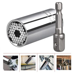 Universal 7-19mm Multifunctional Torque Wrench Socket Multi Purpose Wrench Extension Rod Electric Hand Drill Screw Tool Set