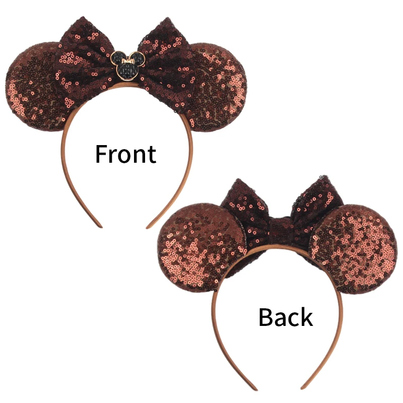 New Cute Mickey Mouse Ears Headband 5Inches Velvet Bow Hairband For Girls Festival Party Cosplay DIY Hair Accessories Gift