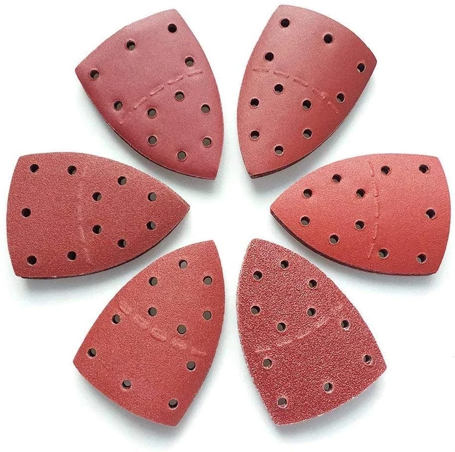 

15pcs Mouse Detail Sandpaper 11Holes Triangular Sanding Disc 40-2000 Grits for Multi Sander Bosch Detail Palm Polishing Tool