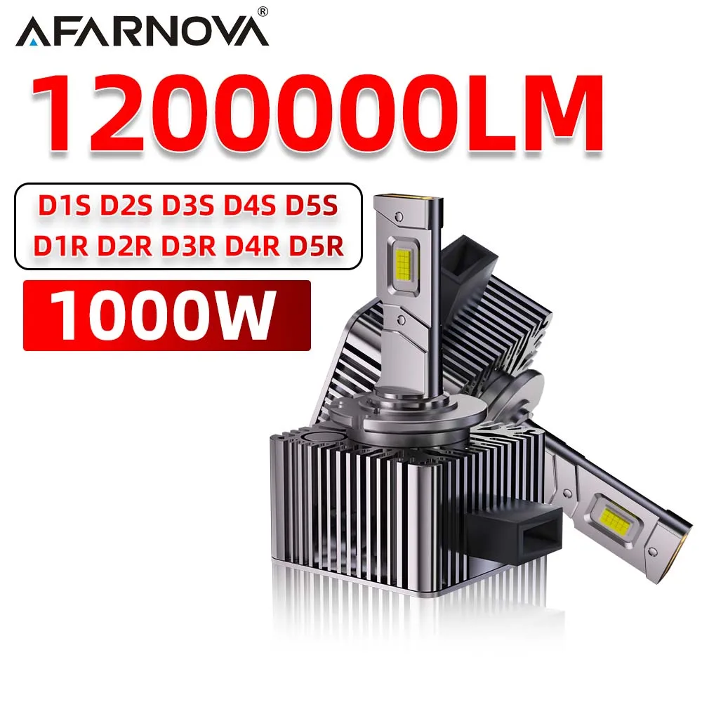 D1S LED Bulb 1200000LM 1000W High Low Beam D2S D3S D4S D5S Super Bright Conversion Kit for Car