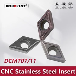 SDJCR/L 외부 터닝 공구 커터 CNC 선반용 카바이드 인서트, 스테인레스 스틸 블레이드 DCMT DCMT07 DCMT11 YZ15TF YZ5018 YZ735