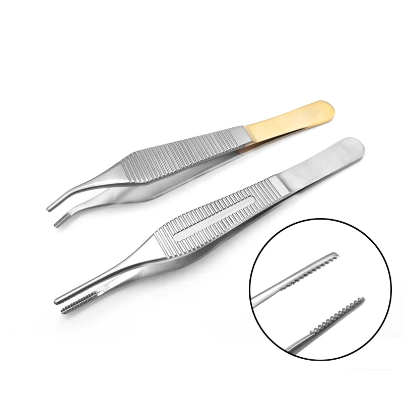 

Stainless Steel Tissue Forceps Oral Surgical Forceps Serrated Clamping Forceps