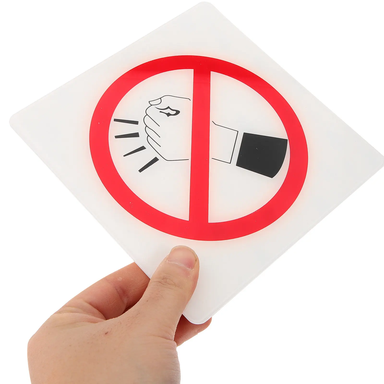 placa-de-aviso-'proibido-bater'-em-acrilico-material-resistente-e-transparente-facil-de-instalar-adesivo-decorativo-para-parede-e-porta