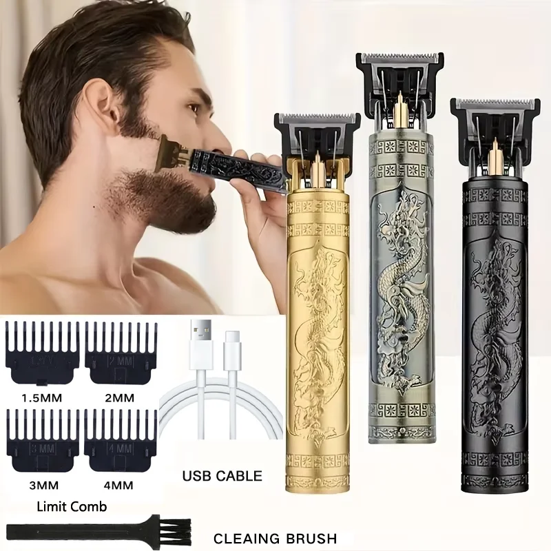 

T9 Professional Hair Clipper /Accessories | USB Fast Charging Electric Hair Cutting Machine 0mm Portable for Men Home Haircut