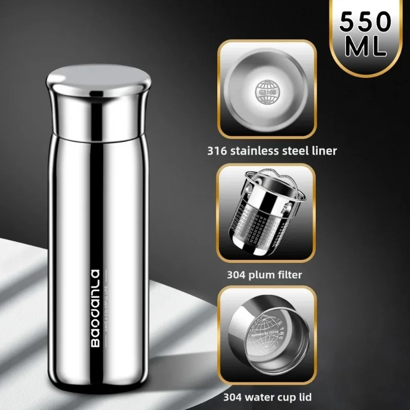 

Thermal Water Bottle Keep Cold and Hot Water Bottle Thermos for Water Tea Coffee Vacuum Flasks Stainless Steel Thermos Bottle