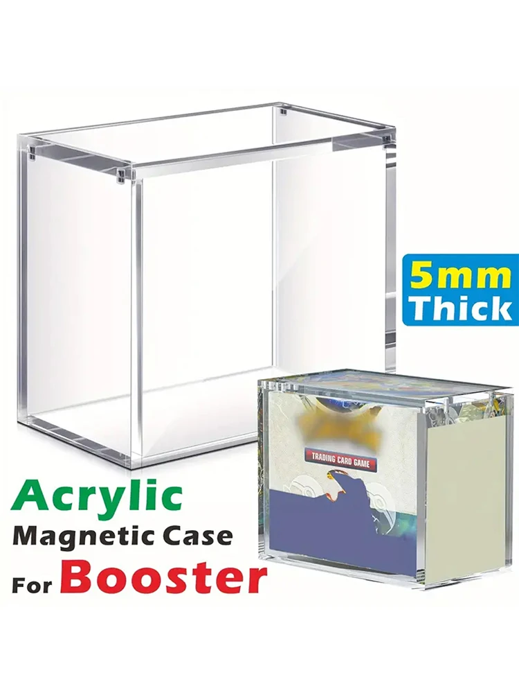 5 mm acryl stapelbare displaydoos, compatibel met Booster Box transparante beschermdoos met magnetische gesp - afbeelding 2