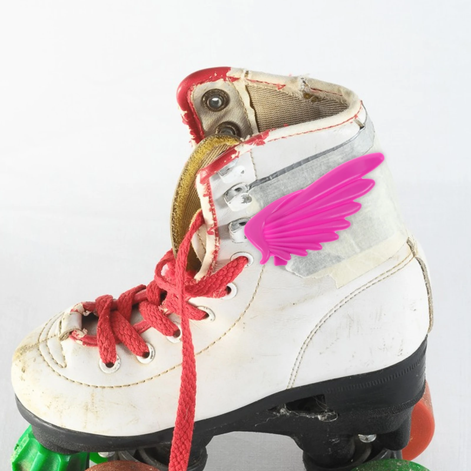 

6Pcs Roller Skates Wings Charms Colorful Small Decorative Wings for Skate Shoes Outdoor Indoor Roller Skate Accessories