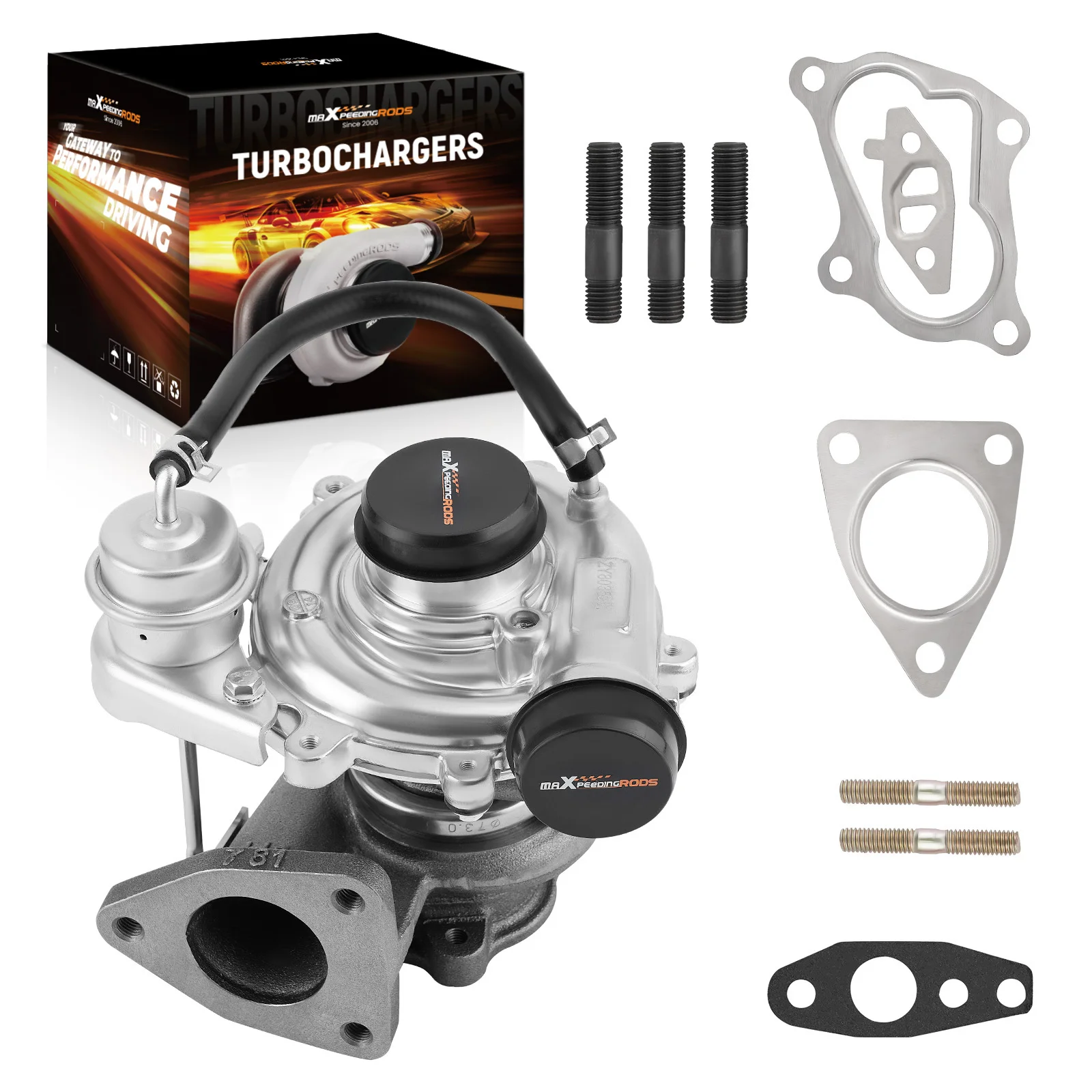 شاحن توربيني لتويوتا لاند كروزر هايلكس إنوفا 2.5L 2KD ديزل 2001- 17201-30080 1720130080 #1