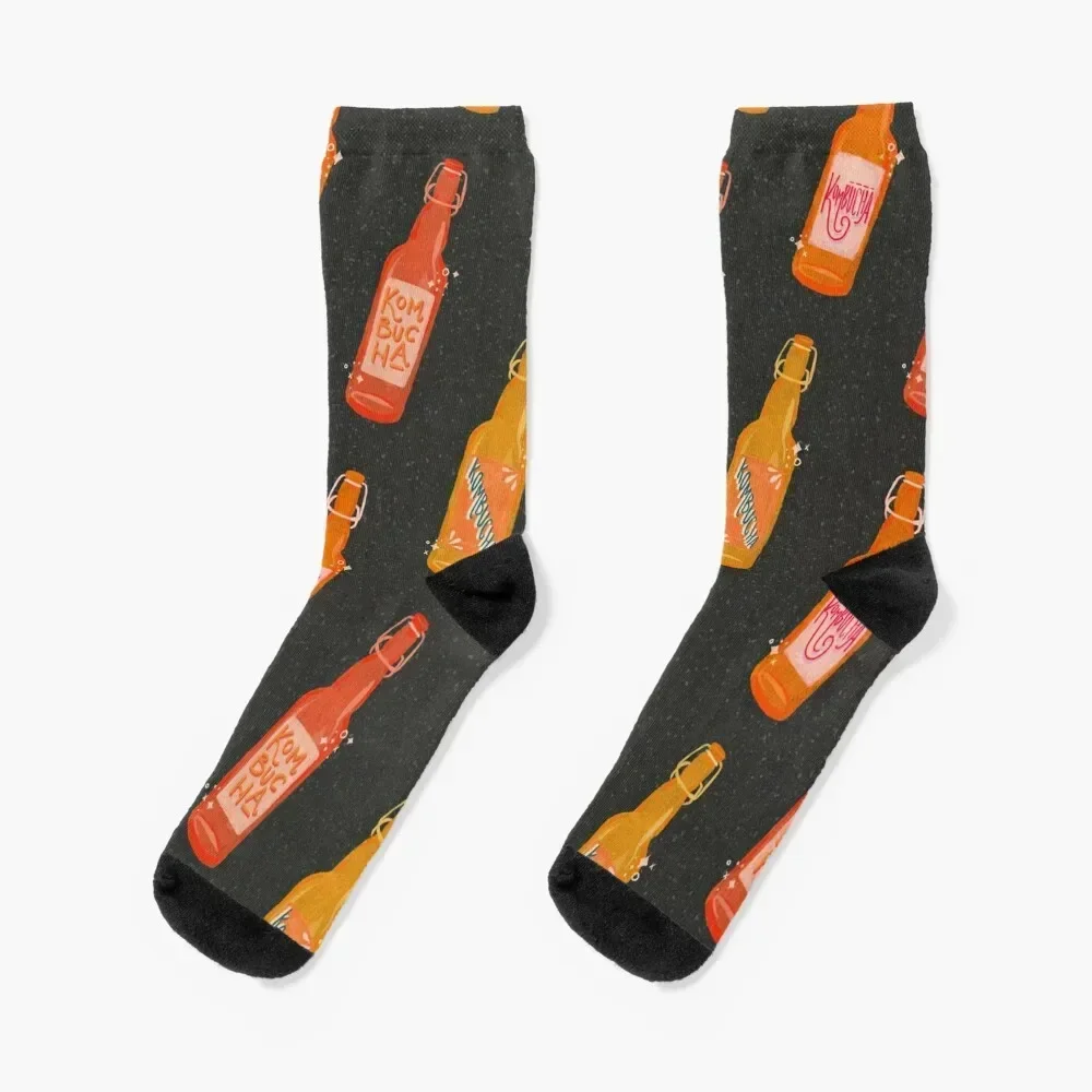 Kombucha Bottles - Charcoal Palette Socks japanese fashion kids Men Socks Women's