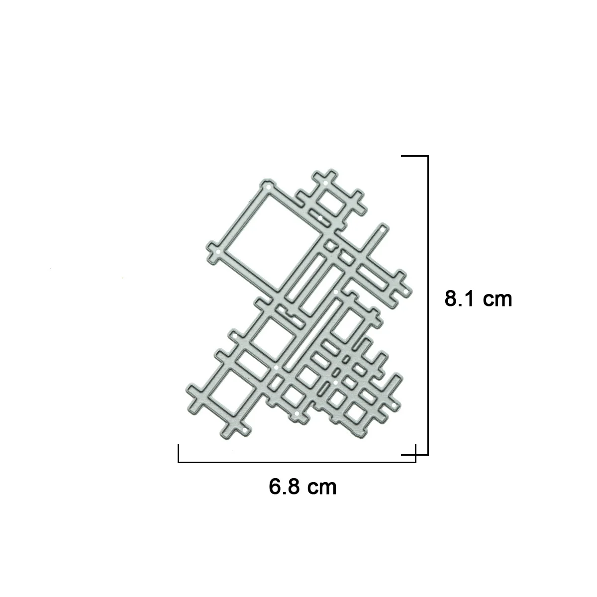 لسكرابوكينغ منقوشة شبكة نمط المعادن قطع يموت القاطع ورقة الحرفية تزيين Clipart اليدوية بطاقة Presscut لكمة سكين #2