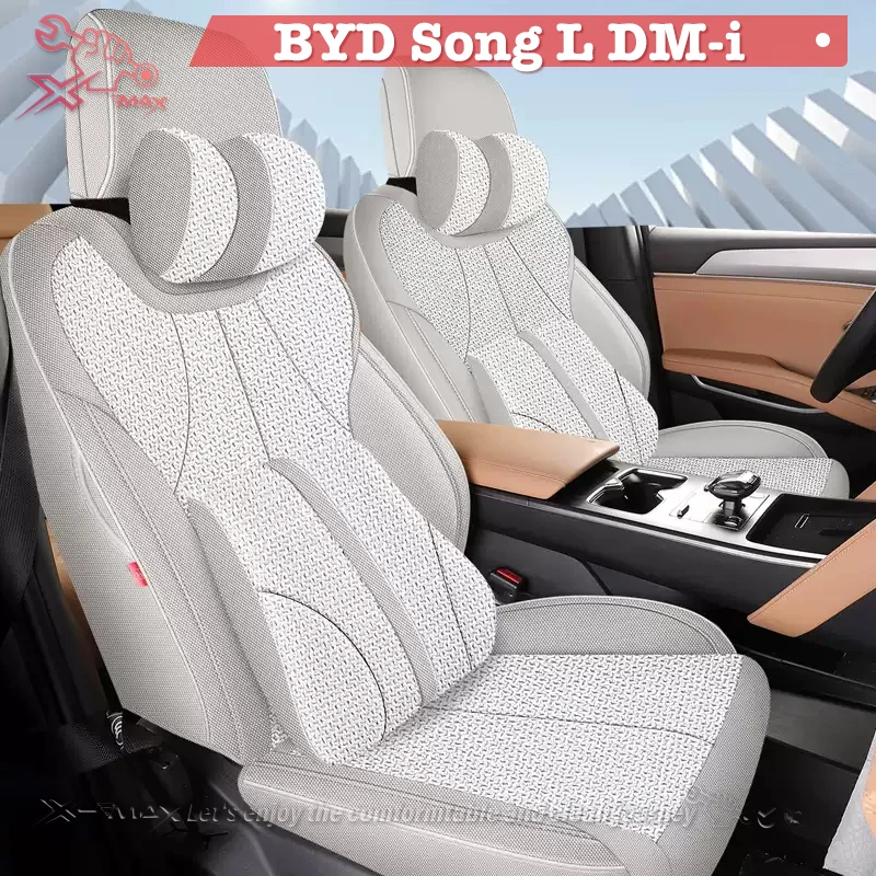 

Left-Drive Car Seat Cover For BYD Song L DM-i 2024-2025 Custom Fit Seat Cover Full Surrounded Seat Protection Cushion