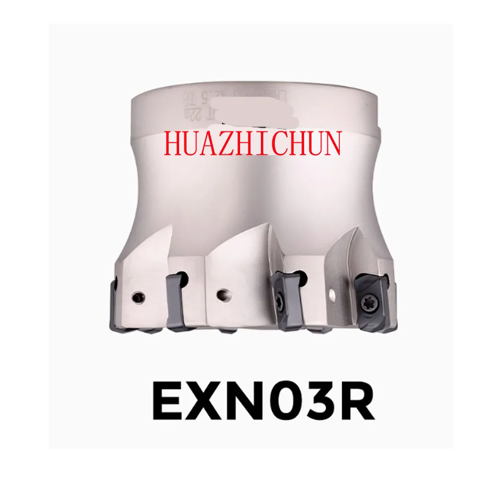 

HUAZHICHUN 1pcs EXN03R 40/50/63/80/100-22/27/32-6T/8T/10T TXN03R Milling cutter head