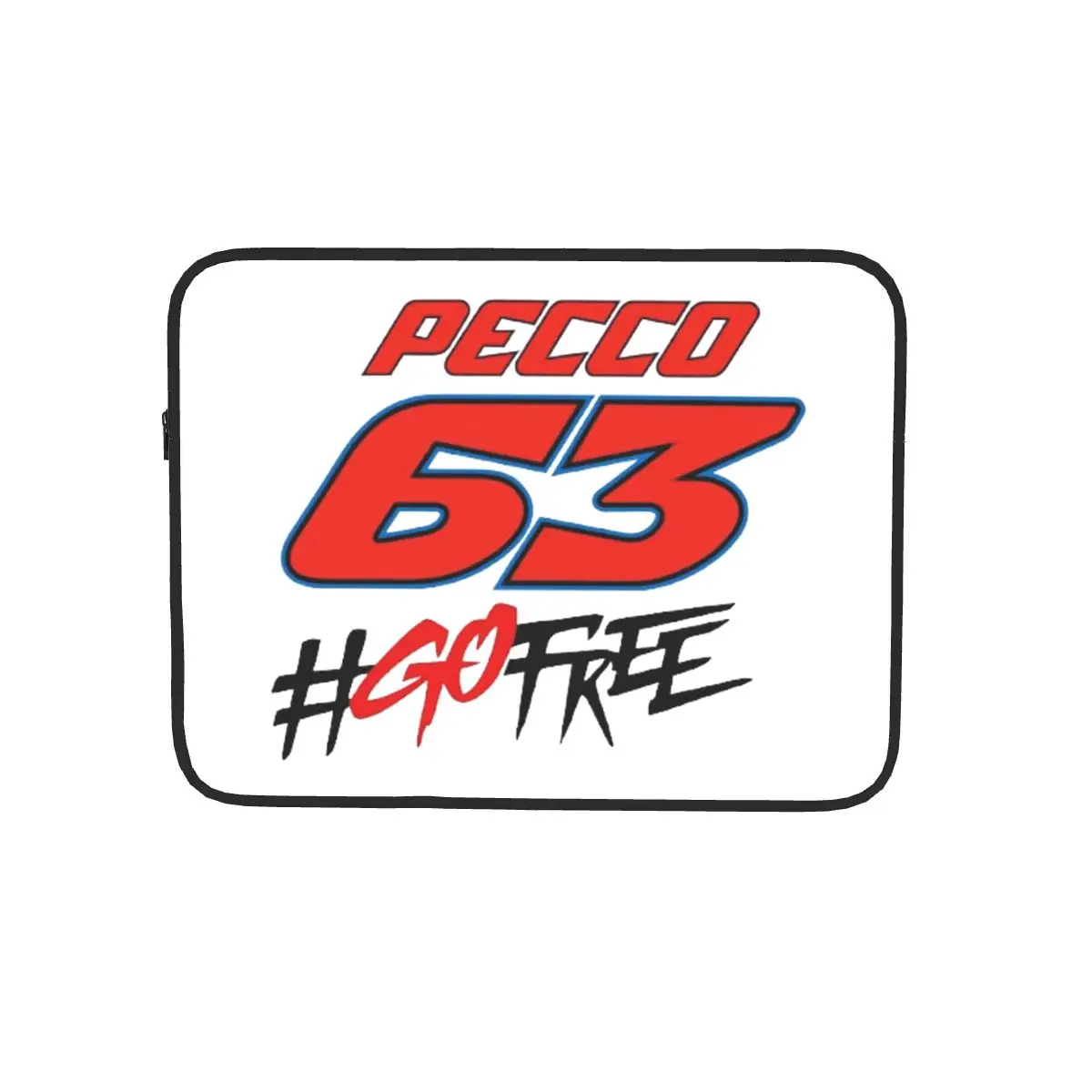Pecco Bagnaia 63 Go Free Notebook حقيبة كمبيوتر محمول حقيبة الحقيبة لماك بوك اير برو اللوحي حقيبة مضادة للصدمات