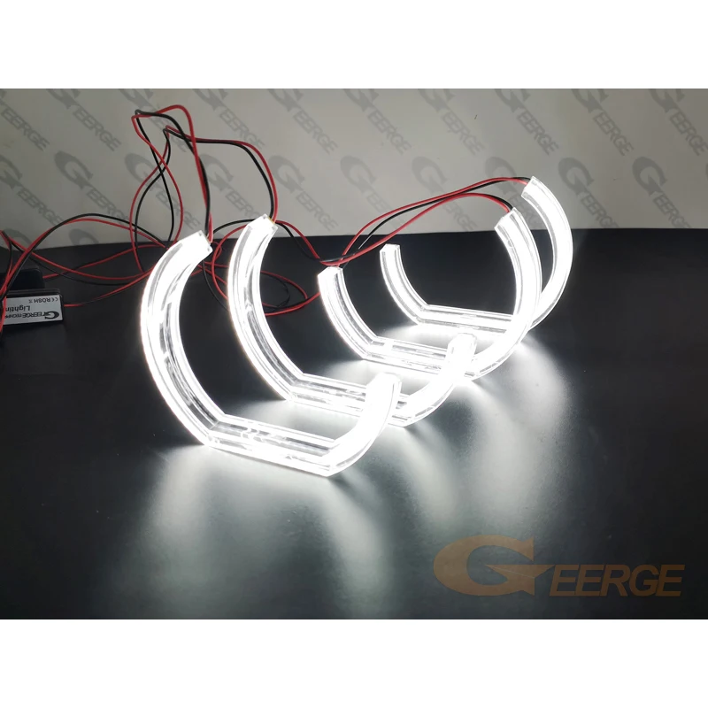 For BMW E46 M3 Coupe Convertible 2001 2002 2003 2004 2005 2006 Day Light Ultra Bright DTM Style Led Angel Eyes Kit Halo Rings view 3