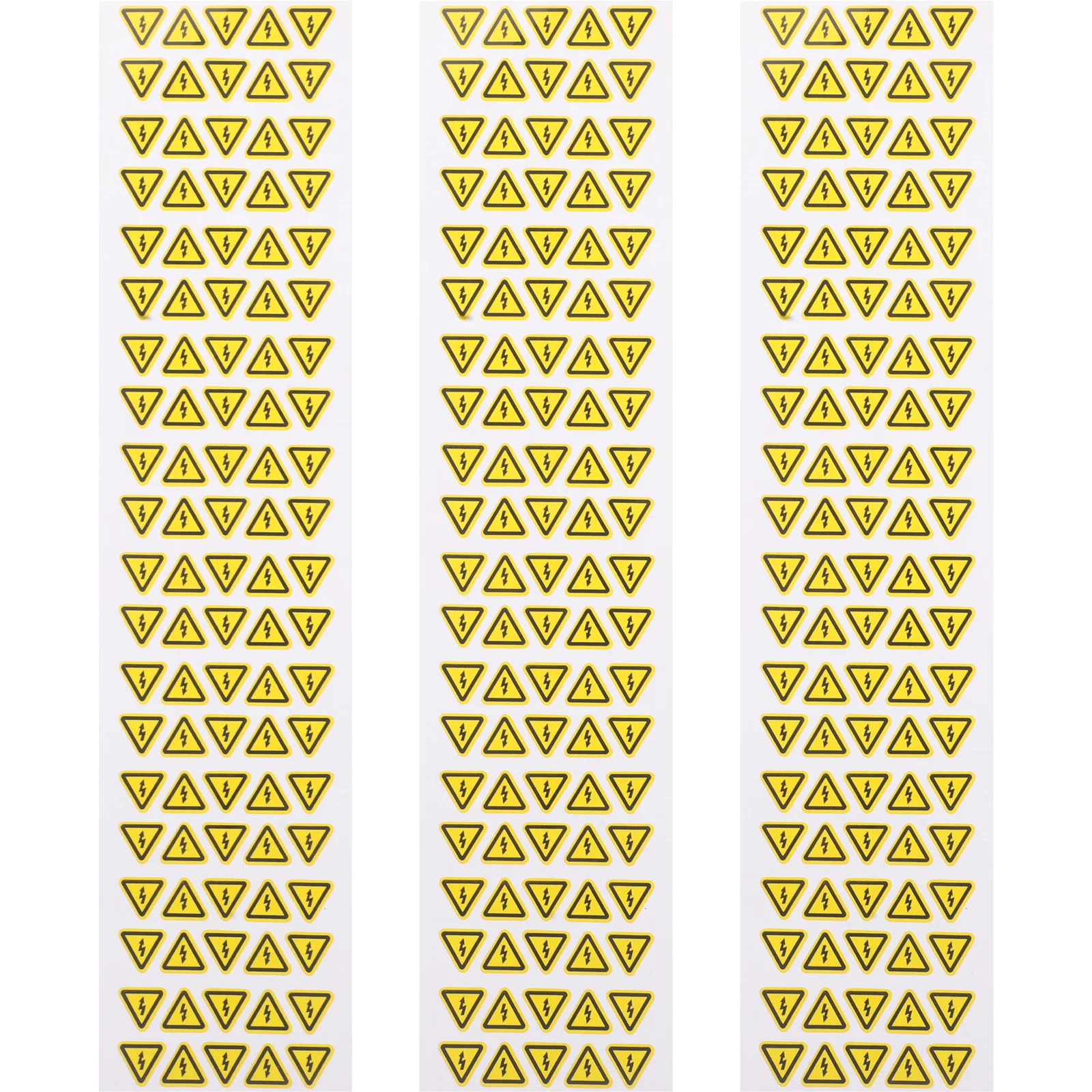 

3 Sheets Stickers High Voltage Warning Labels Pvc Signs Caution Electric Shocks