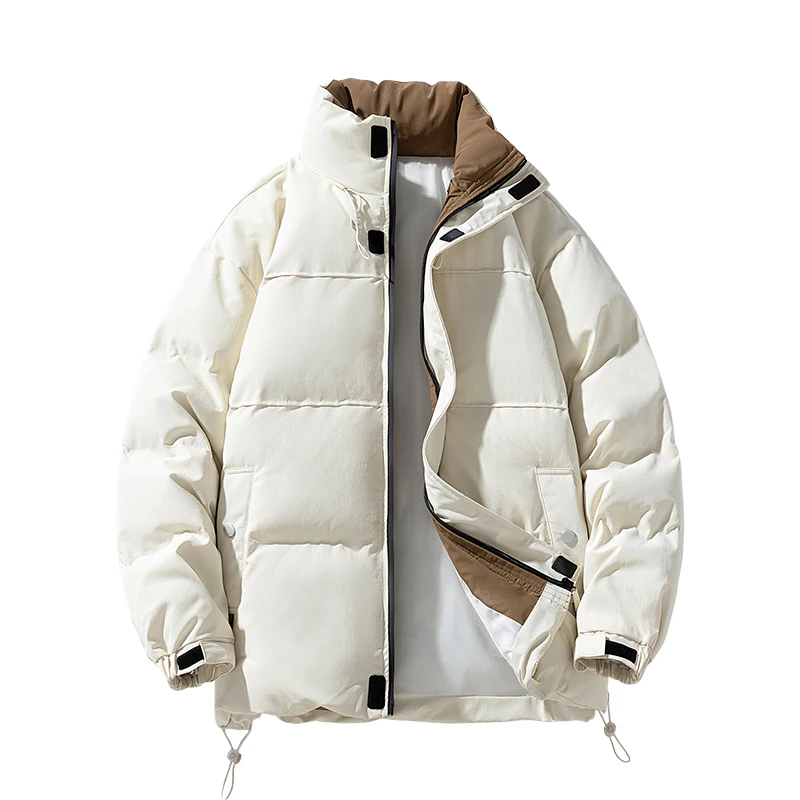 

Windproof Cotton Padded Parkas Men's Zipper Outdoor Parkas Cotton Jacket Men Casual Fashionable for Autumn and Winter Clothes