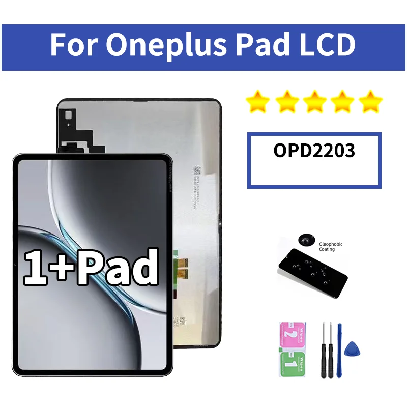 11.61 Tested For OnePlus Pad OPD2203 Display Touch Screen Digitizer For One Plus Pad Replacement Repair Part