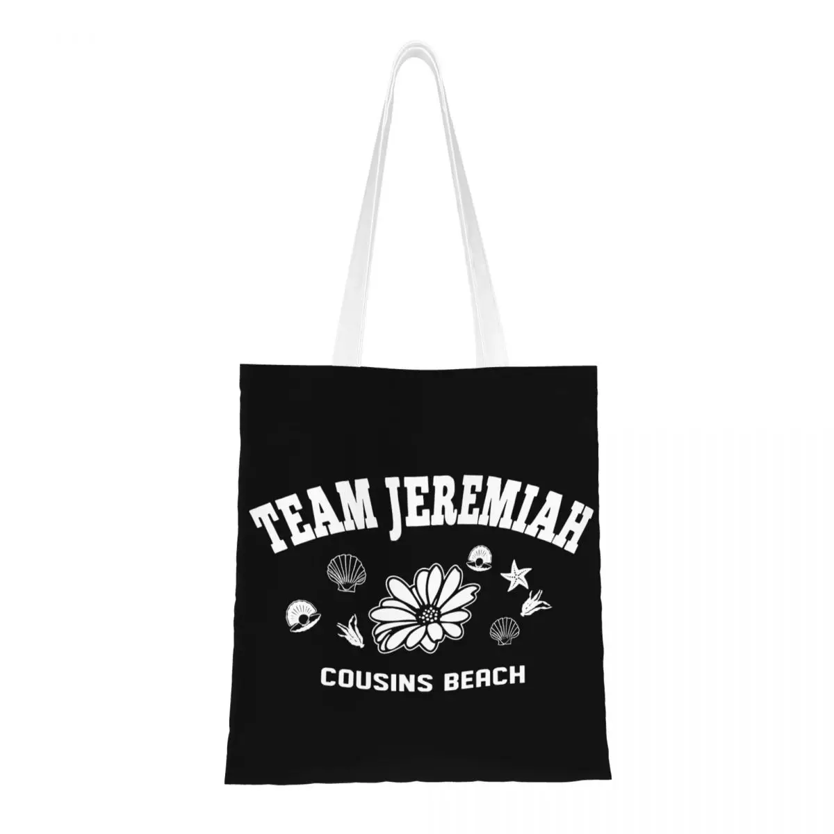 

Пляжная холщовая большая сумка Team Jeremiah Cousin, эстетичный уникальный дизайн, летняя сумка I Turned, красивая повседневная сумка для женщин и мужчин