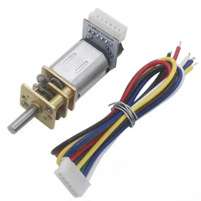 محرك تروس معدني صغير بتيار مستمر ، عجلة تروس ، عزم دوران عالي ، مستشعر قاعة ، GA12 ، N20 ، DC 6V ، 15 ، 25 ، 50 ، 70 ، 47 ،! ، دورة في الدقيقة ، 7PPR