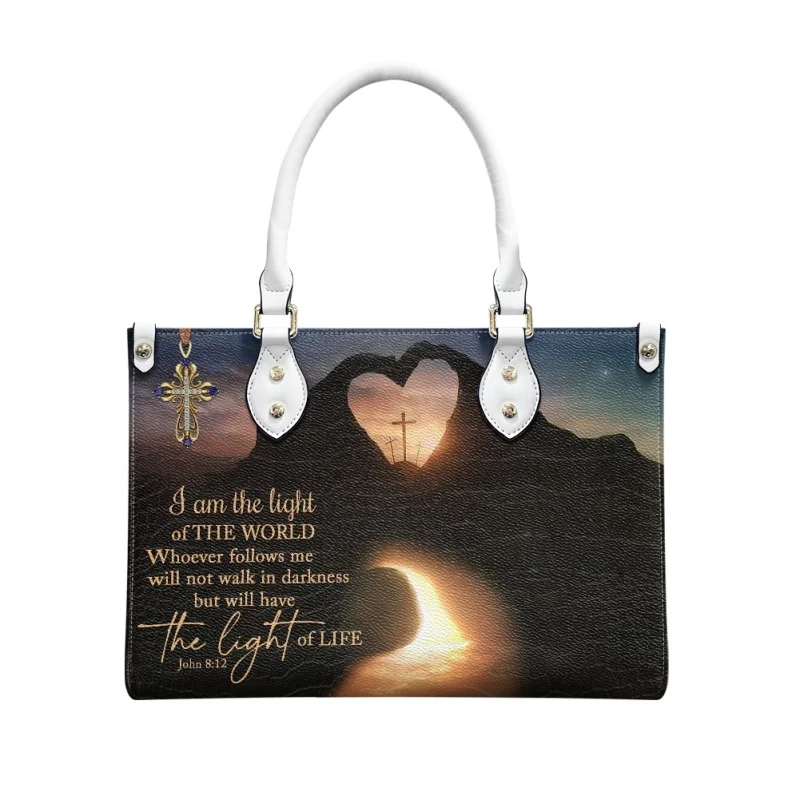 

Patience Godness Faithfulness Print Crossing Handbags for Women Female Eastern Star Ladies Casual Totes Handbag Bolsas Femininas