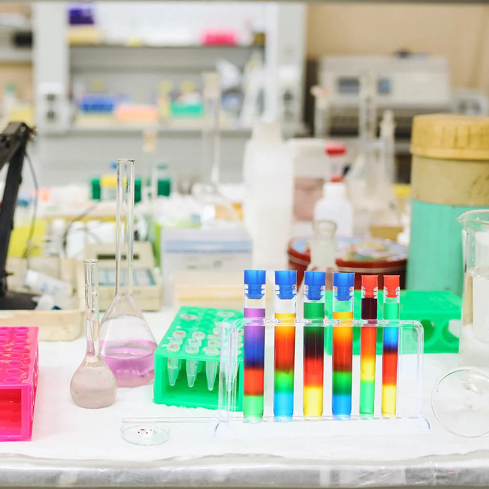 

Test Tube Rack Clear Transparent Organizer Laboratory School Hospital Sturdy Storage Shelf Tube Stand Round Hole