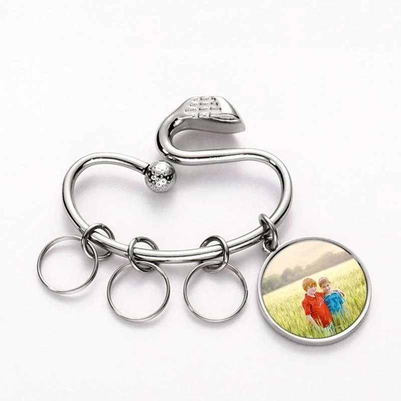 Creative Golf Club-shaped Keyring Thermal Transfer Keychain Accessories Sublimation Blank Keychain Bag Ornaments Gif
