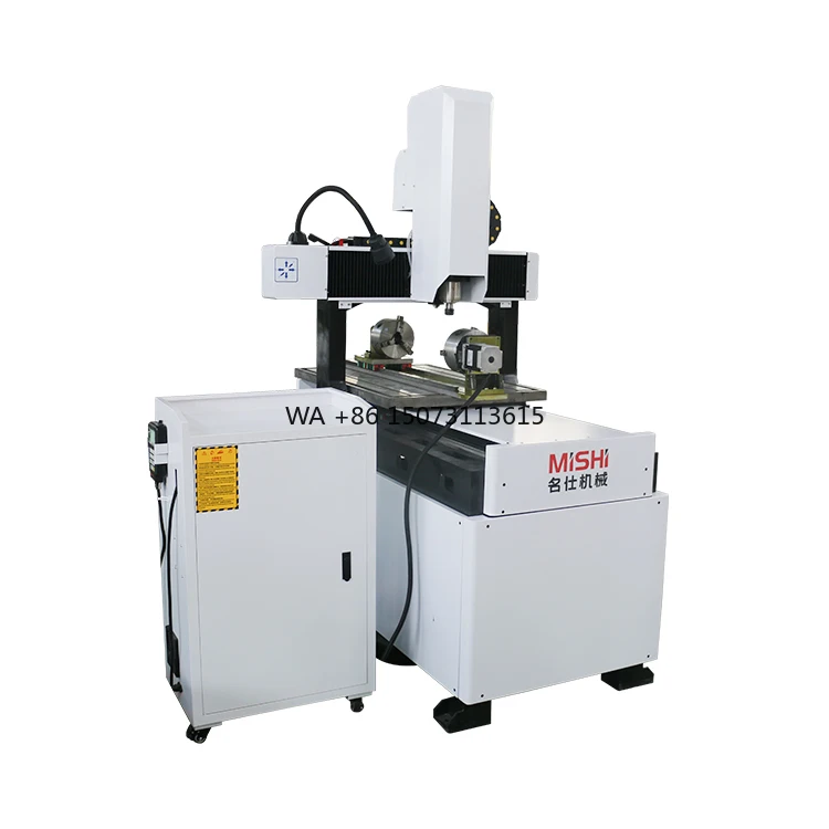 Steel Brass Aluminum Mill Engrave Small Wood Routers 6060 6090 6012 2.2kw Water Cooling System Metal Process 3D CNC Router