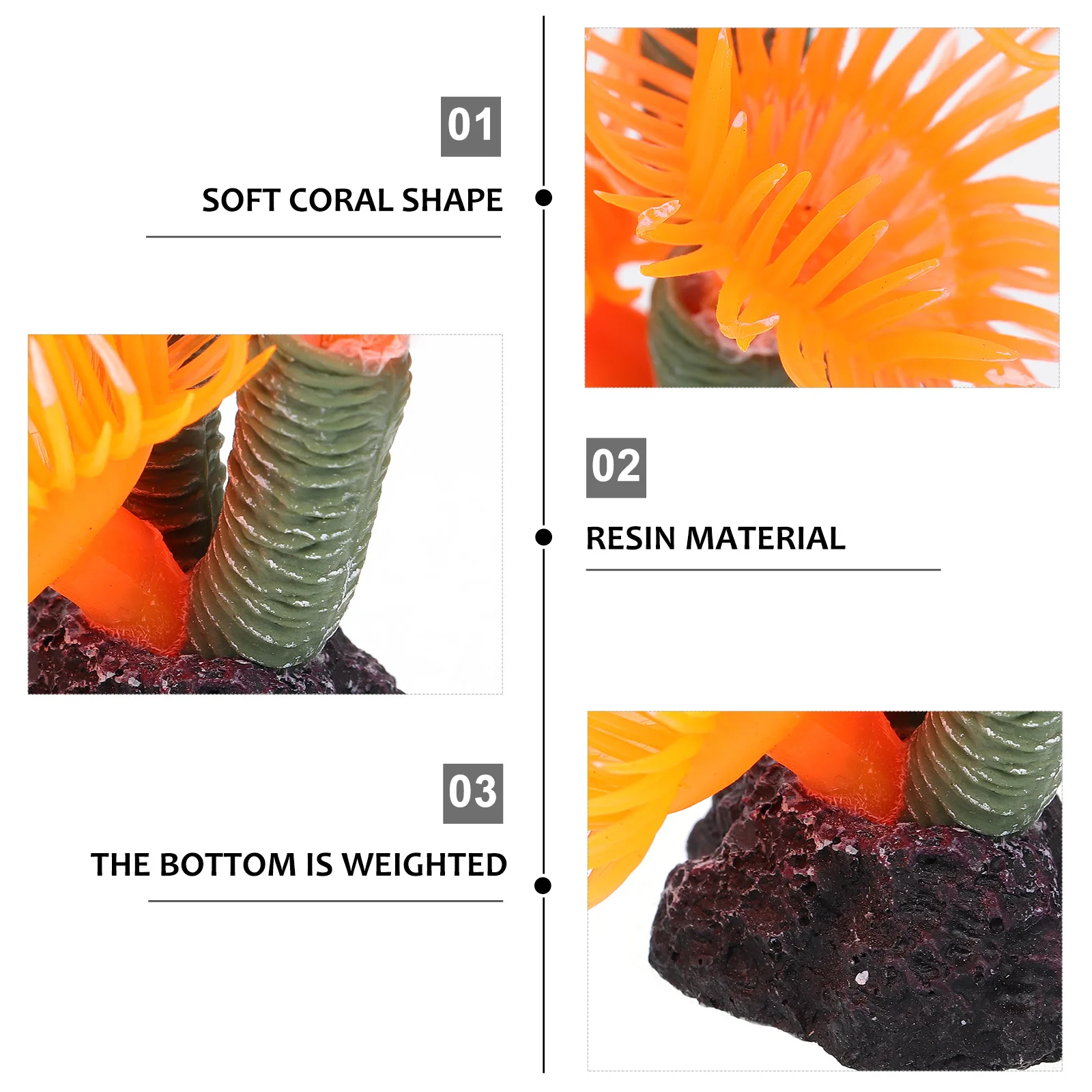

Simulation Resin Aquatic Coral Decor Small Size Fish Tank Ornament Aquarium Landscaping Decoration Artificial Water Plant