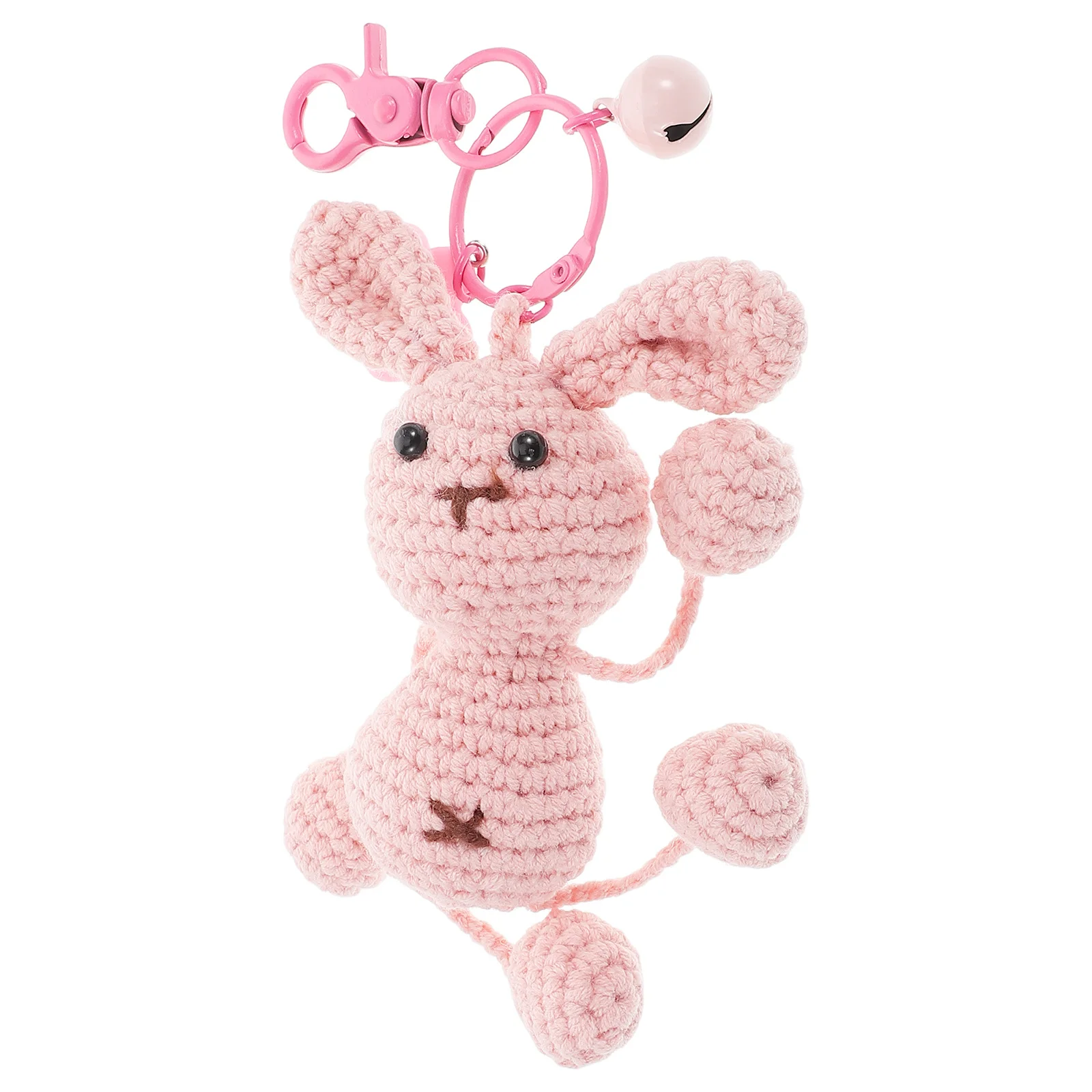 

Soft Handmade Crochet Pig Keychain Car Hanging Ornament Creative Car Interior Decoration Favor for Women Kids Bag Keychain