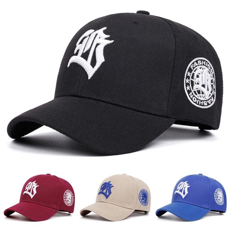 2026 New Hip Hop Hat FB Gothic Letter Embroidered Skateboarding Hat Daily Commuting Decoration Sunshade Hat Unisex Baseball Hat