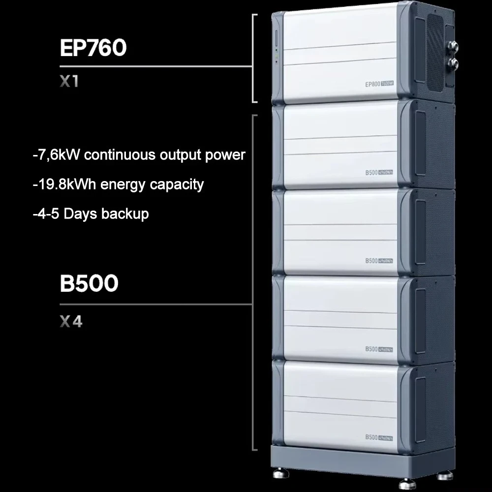 Bluetti Bluetti 7.6KW Solar Battery Storage 230V/400V Split Phase 10KWh/20KWh Lifepo4 Battery Energy System for Home/Office/Commercial portable power station