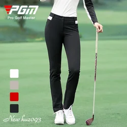 Jesienno-zimowa damska spodnie do golfa damska wysoka elastyczność spodnie sportowe Slim Fit Golf/spodnie tenisowe ciepłe wiatroszczelne odzież golfowa