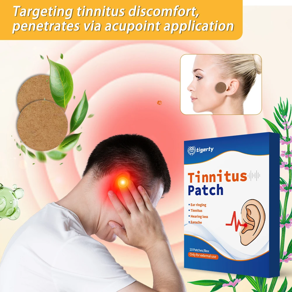 رقعة طنين الأذن تخفف الانزعاج سبب طنين الأذن، حالة مستقرة، سهلة الاستخدام، محتوى عالي من الطب، سهلة الامتصاص.
