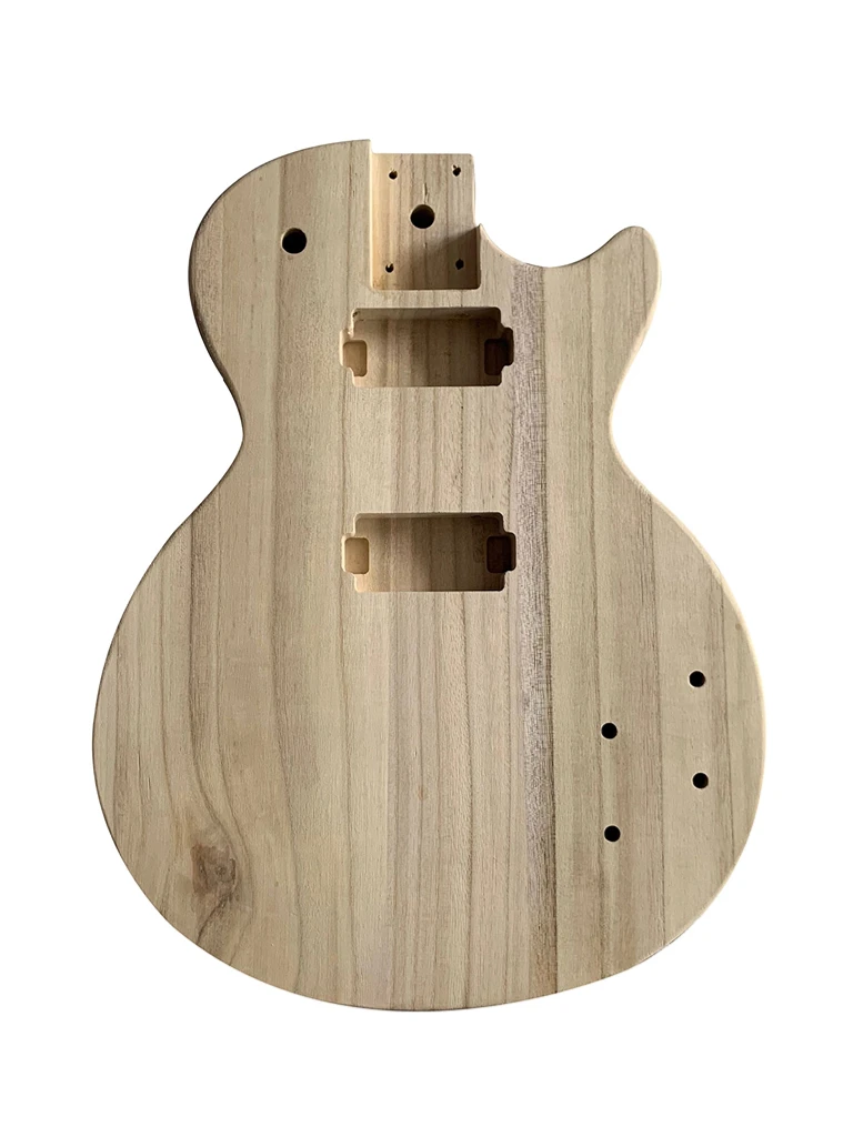 Unfinished Electric Guitar Body Maple Wood Blank Guitar Barrel for LP Style Guitars DIY Parts